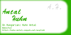 antal huhn business card